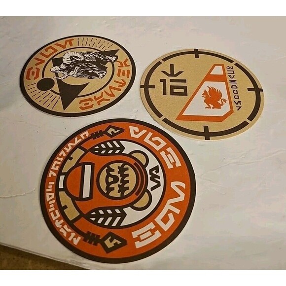 Disney Star Wars Galaxy's Edge Oga's Cantina Coasters Set of 3 Ewok RARE - Picture 1 of 6